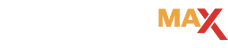 Logo with the words "RESPONDER MAX." "RESPONDER" is in faded white letters, and "MAX" is in bold orange and red letters, with a large red "X" at the end. The background is light gray.